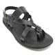  Men's Leather Sandal 154 Black