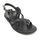 Men's Leather Sandal 1234 Black