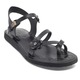 Women's Leather Sandal 711 Black