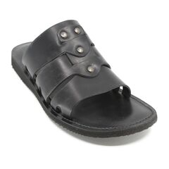 Men's Leather Slipper 1848 Black