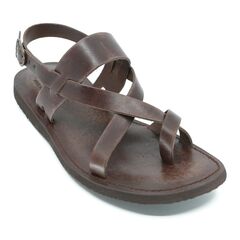 Men's Leather Sandal 154 Brown