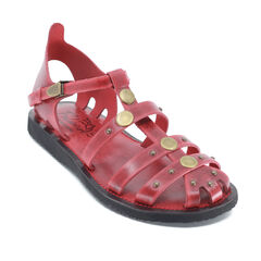 Kadın Deri Sandalet 610 Kırmızı 